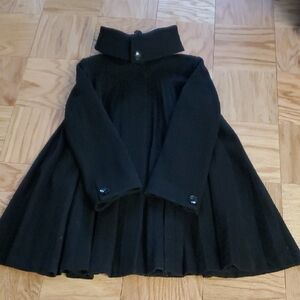 George Simonton Pleated Wool Coat